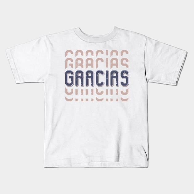 Vintage Gracias Kids T-Shirt by arcanumstudio